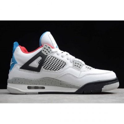 Nike Erkek Air Jordan 4 Beyaz / Kırmızı / Gri Basketbol Ayakkabısı Türkiye - 8T79VH85